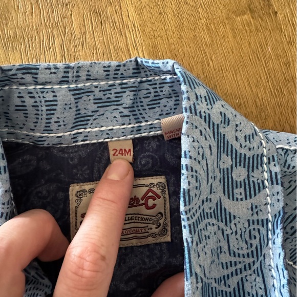 Western Paisley Snap Button Onsie 24m​ - Picture 2 of 3